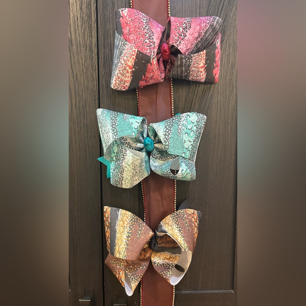 Animal Print Hair Bows